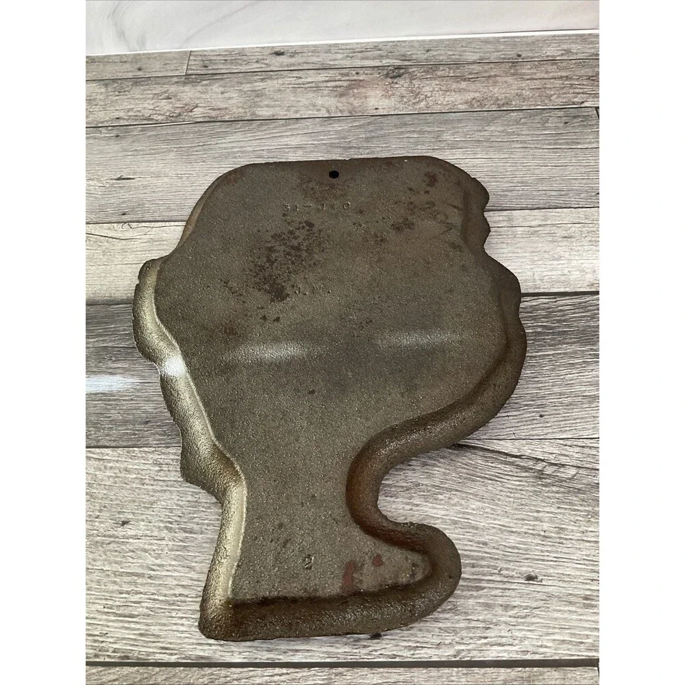 Vintage Cast Iron Rooster Wall Hanging Mould  J. Wright Farmhouse Decor Cookie
